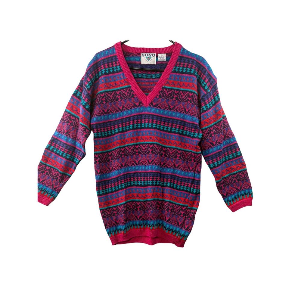 Vintage YOYO Fair Isle Knit Sweater – Size Small